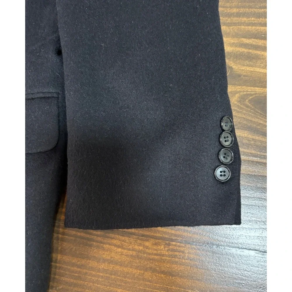 Tasso Elba Mens 100% Camel Hair Blazer Black Lanificio‎ Campore 42R TF52B02